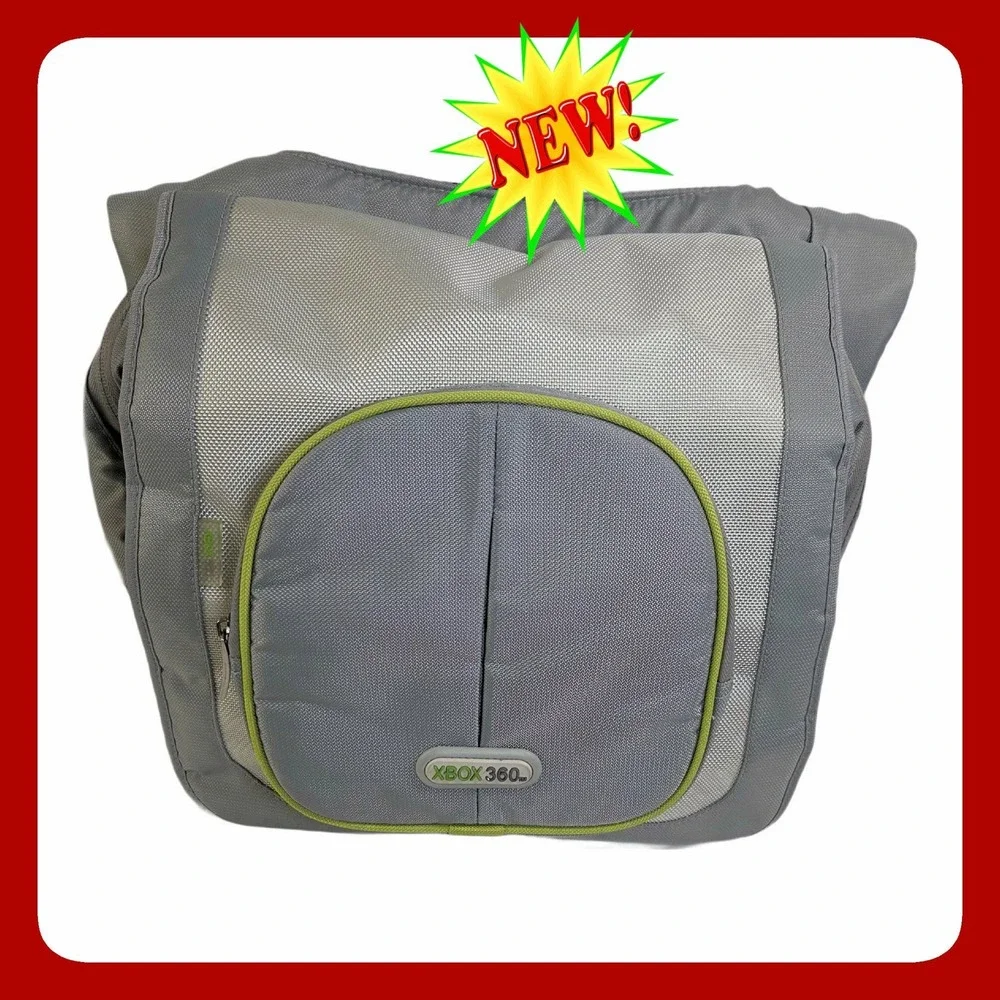 Xbox 360 Messenger Bag Planet 21 Gorpcore Y2K Padded Console Travel Case Gray